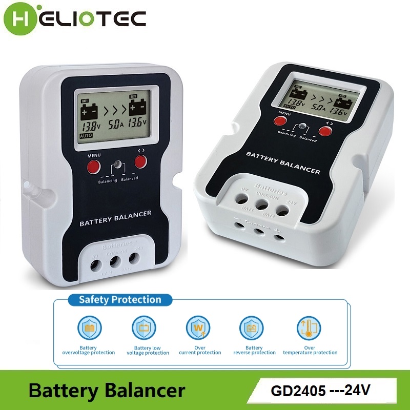 Battery Equalizer Balancer - 24V バッテリーイコライザー電圧表示付きバッテリーバランサー電圧レギュレーター太陽光発電システム用バッテリー寿命延長ツール
