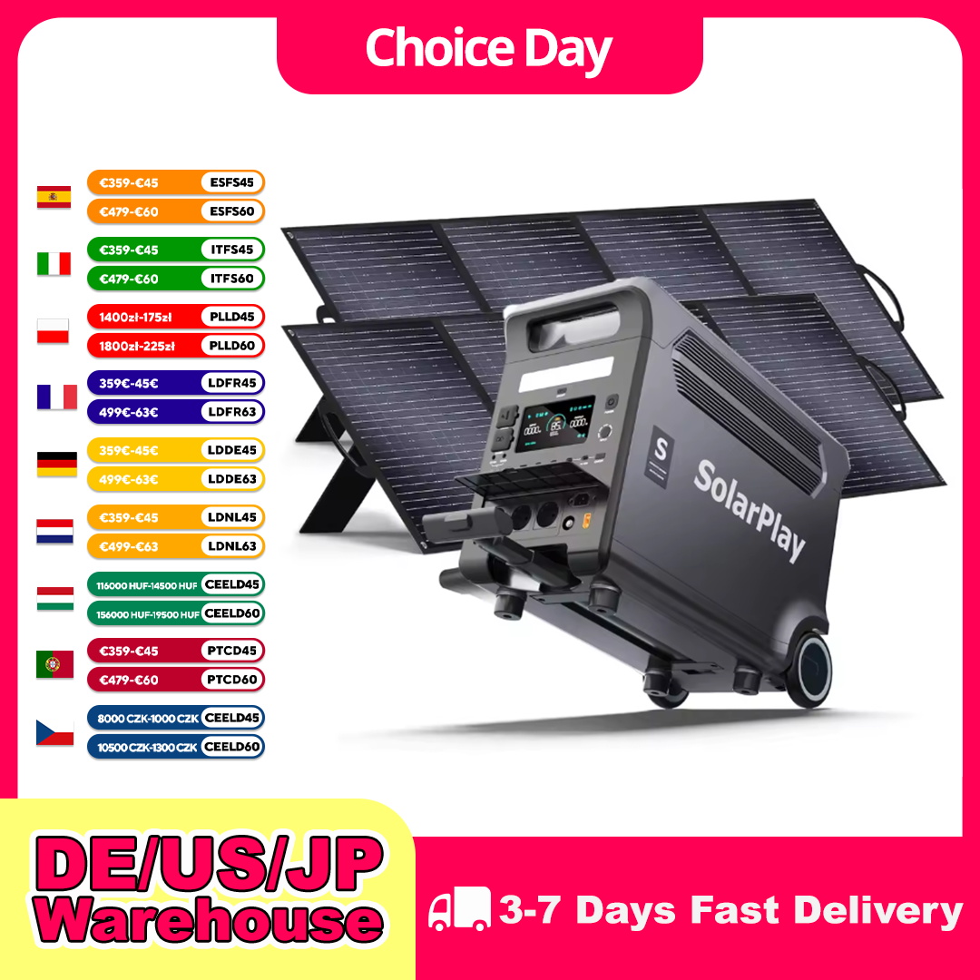 Rv Solar Kit 400W - SOLARPLAY 3600W ポータブル電源 3840Wh 大容量 非常用電源
