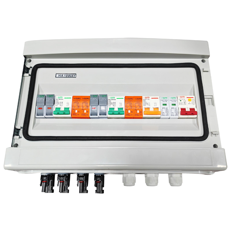 Solar Combiner Box - 太陽光発電コンビナーボックス 雷保護 2入力2出力 AC400V ヒューズ MCB