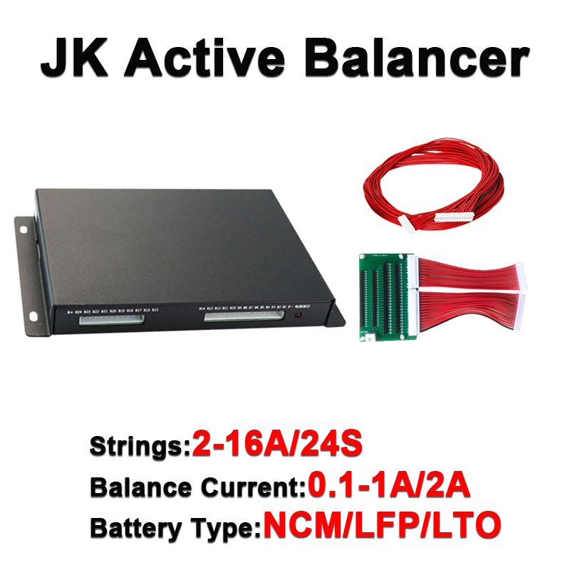 Battery Equalizer Balancer - Jikong-Bluetooth付きスマートアクティブバランスバランサー、アクティブバランス、ドリコライザー、lfp、ncm、lto、リチウム電池、2sから24s、1a、2a