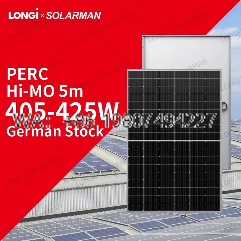 Longi Panel Lr5 - LONGi Hi-MO 5m LR5-54HPH 405-425W 高電圧ソーラーパネル