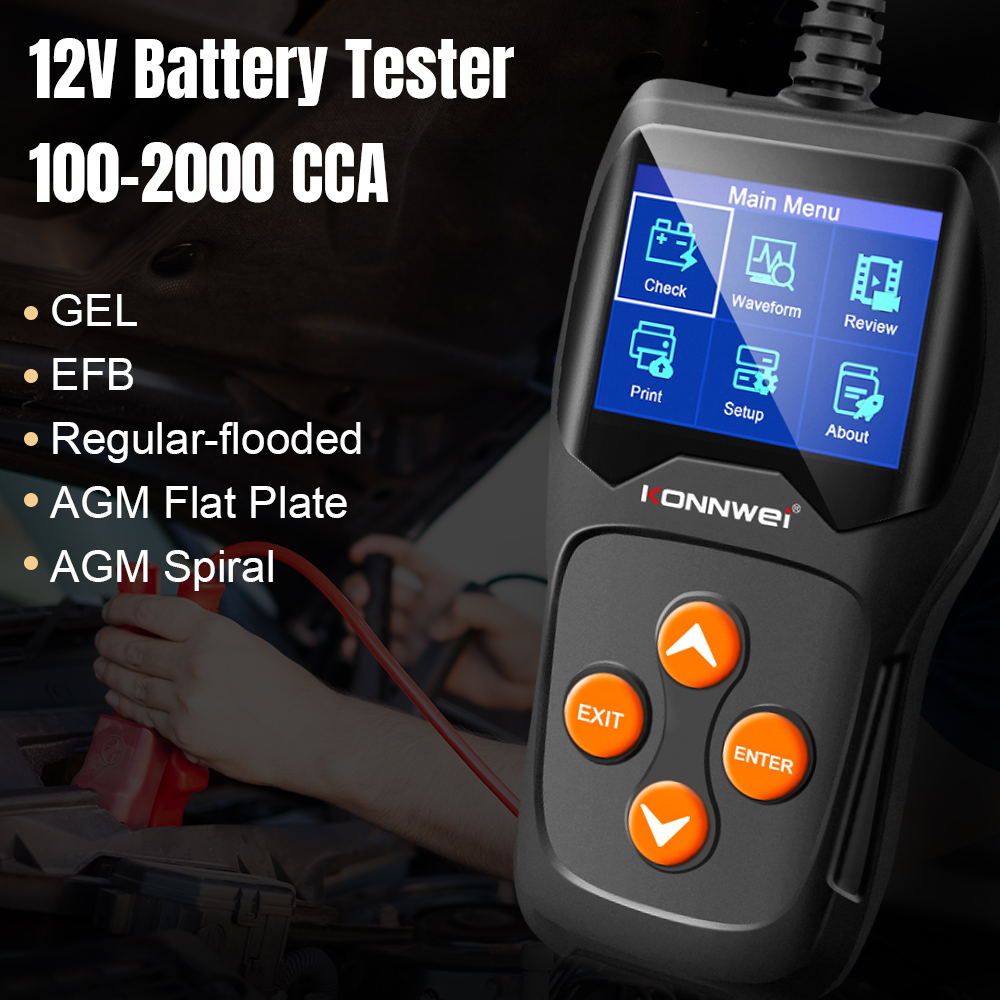 KONNWEI KW600 プロフェッショナルカーバッテリー - Battery Monitor Coulometer のレビューと価格