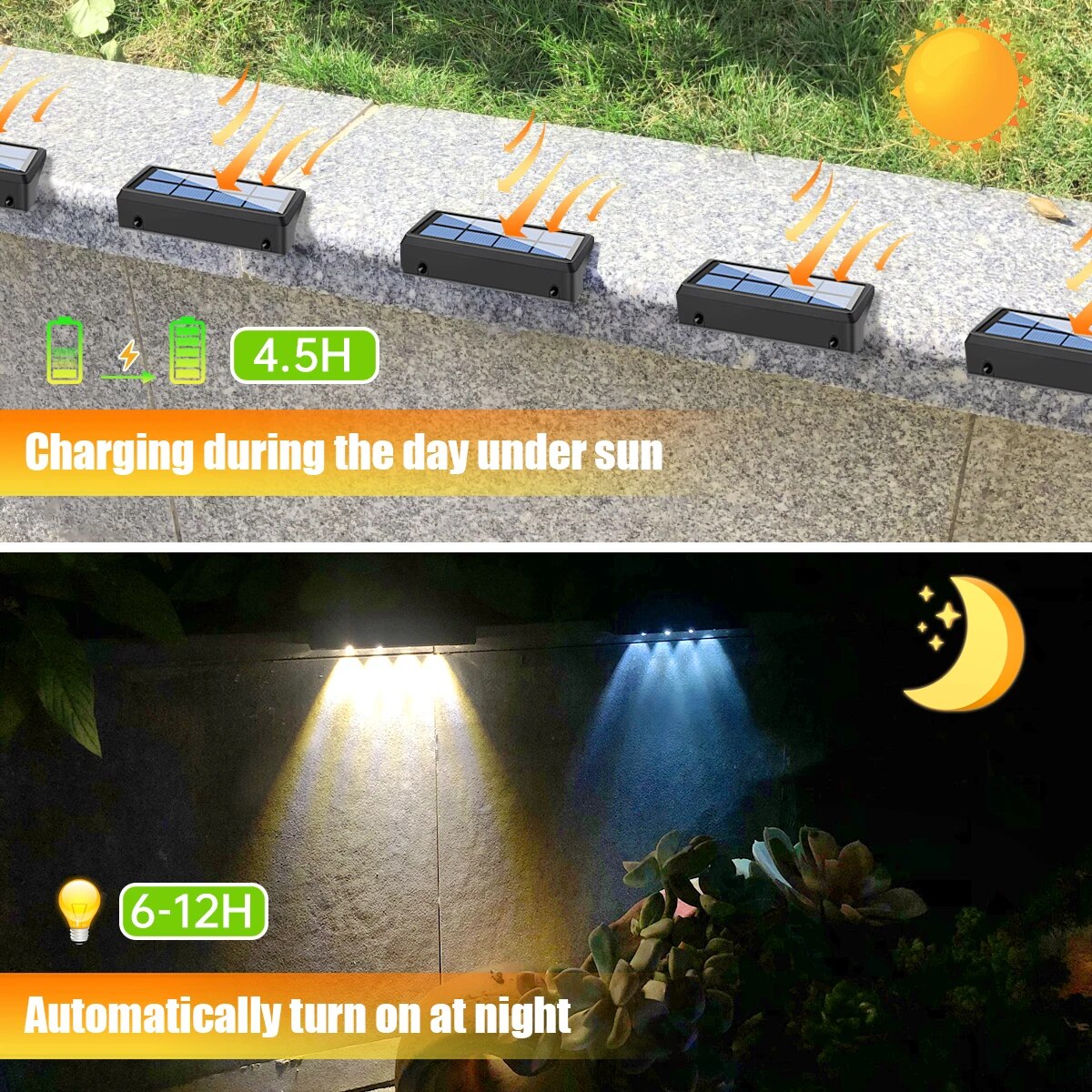 防水ソーラーランプ,屋外ウォールライト,RGBカラー変更,暖 - Waterproof Junction Box Solar のレビューと価格