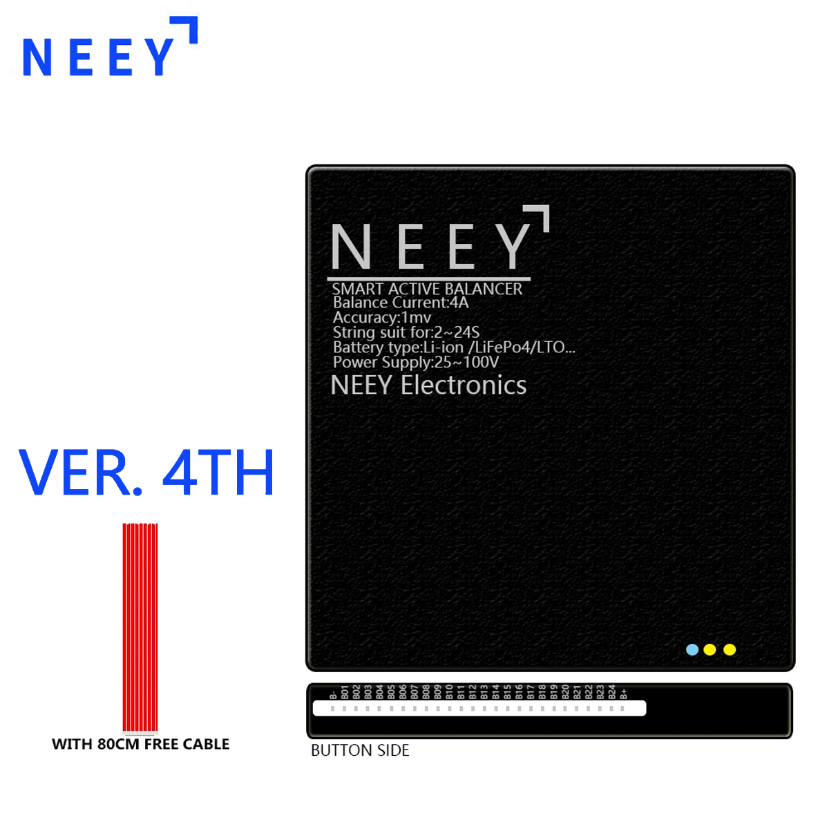 NEEY 4A アクティブバランサー スマートLifepo4 - Battery Equalizer Balancer のレビューと価格