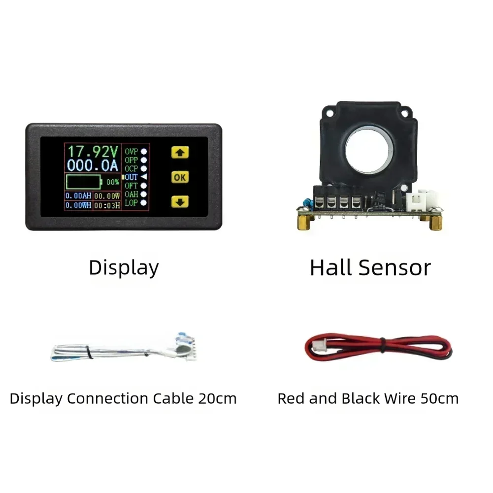 VAC9010H ホールクーロンメーター カラーLCD DC - Battery Monitor Coulometer のレビューと価格