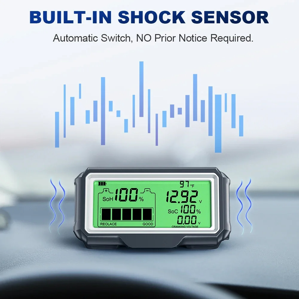 12Vバッテリーテスター バッテリーヘルスアナライザー 充電 - Battery Monitor Coulometer のレビューと価格