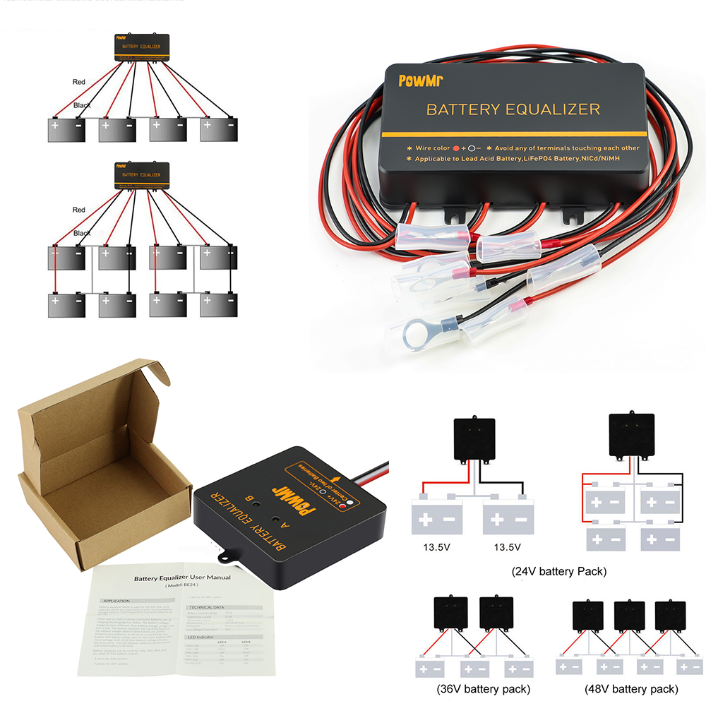 PowMr USA 24V 48V バッテリーイコライザー  - Battery Equalizer Balancer のレビューと価格
