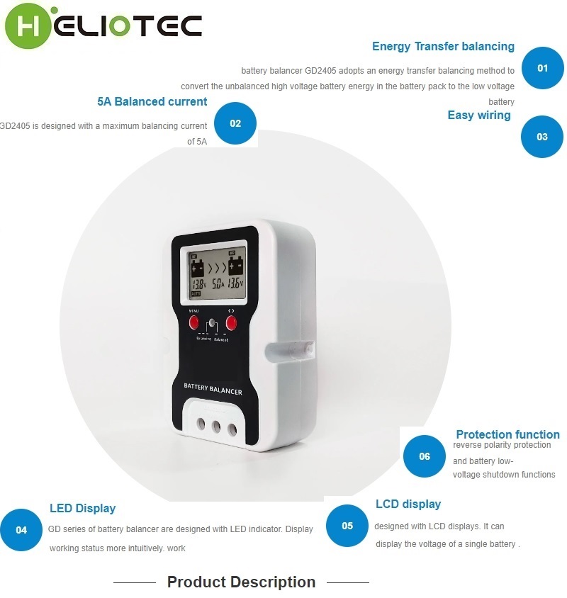 24V バッテリーイコライザー電圧表示付きバッテリーバランサ - Battery Equalizer Balancer のレビューと価格