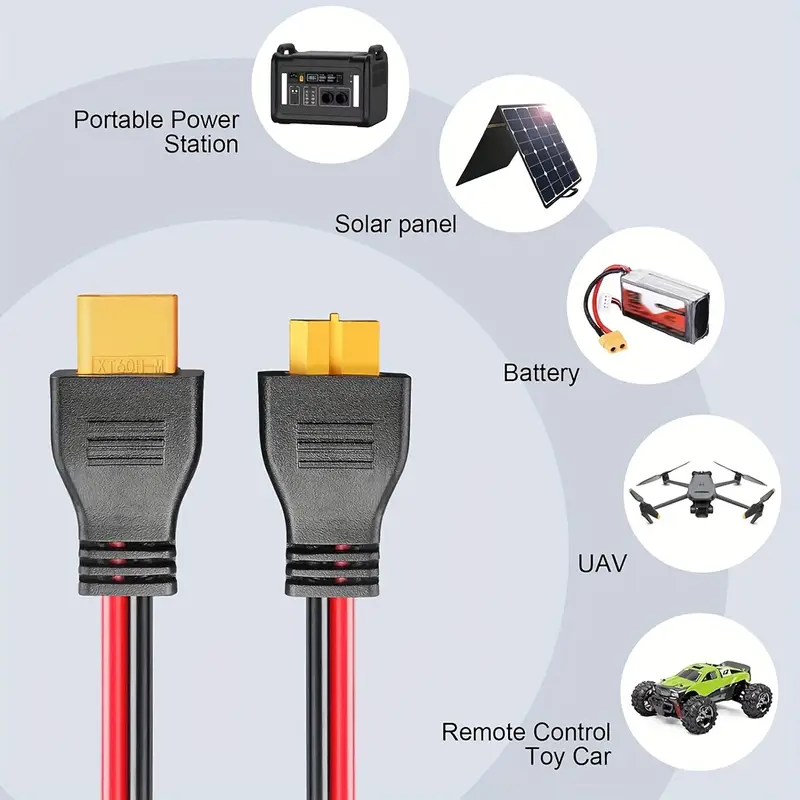 60cm 12AWG XT60 1メス-2オス Y型スプリッ - Solar Combiner Box のレビューと価格