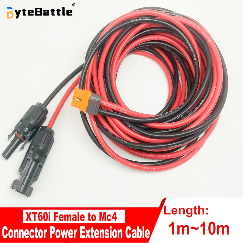 ソーラー-XT60i-Fケーブル 12AWGシリコンワイヤー - Solar Cable Mc4 Connector のレビューと価格
