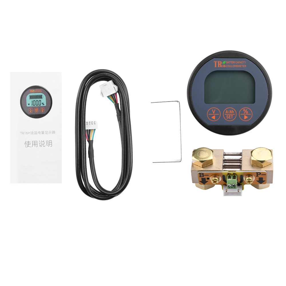 DC 8-80V 50A 100A 350A TR16 バッ - Battery Monitor Coulometer のレビューと価格