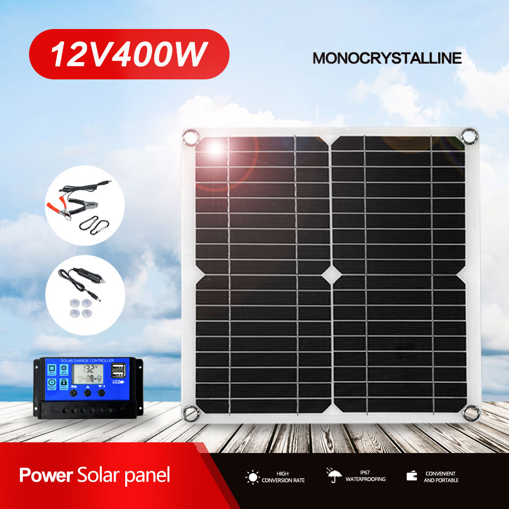 完全なデュアルソーラーパネルキット,太陽電池コントローラー, - Rv Solar Kit 400W のレビューと価格