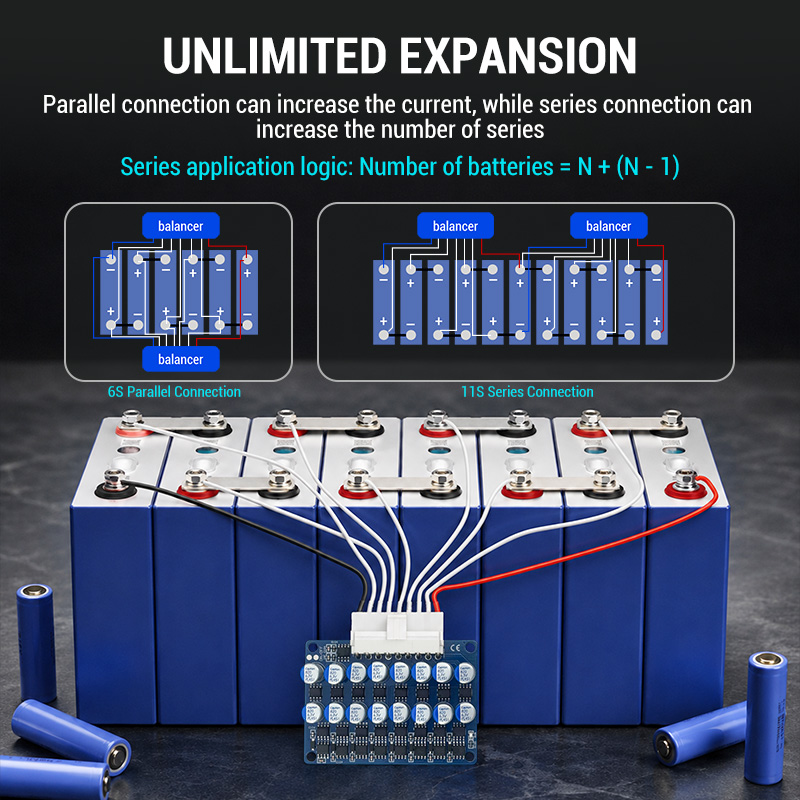 3A 全体グループバランサー アクティブリチウムイオンLif - Battery Equalizer Balancer のレビューと価格