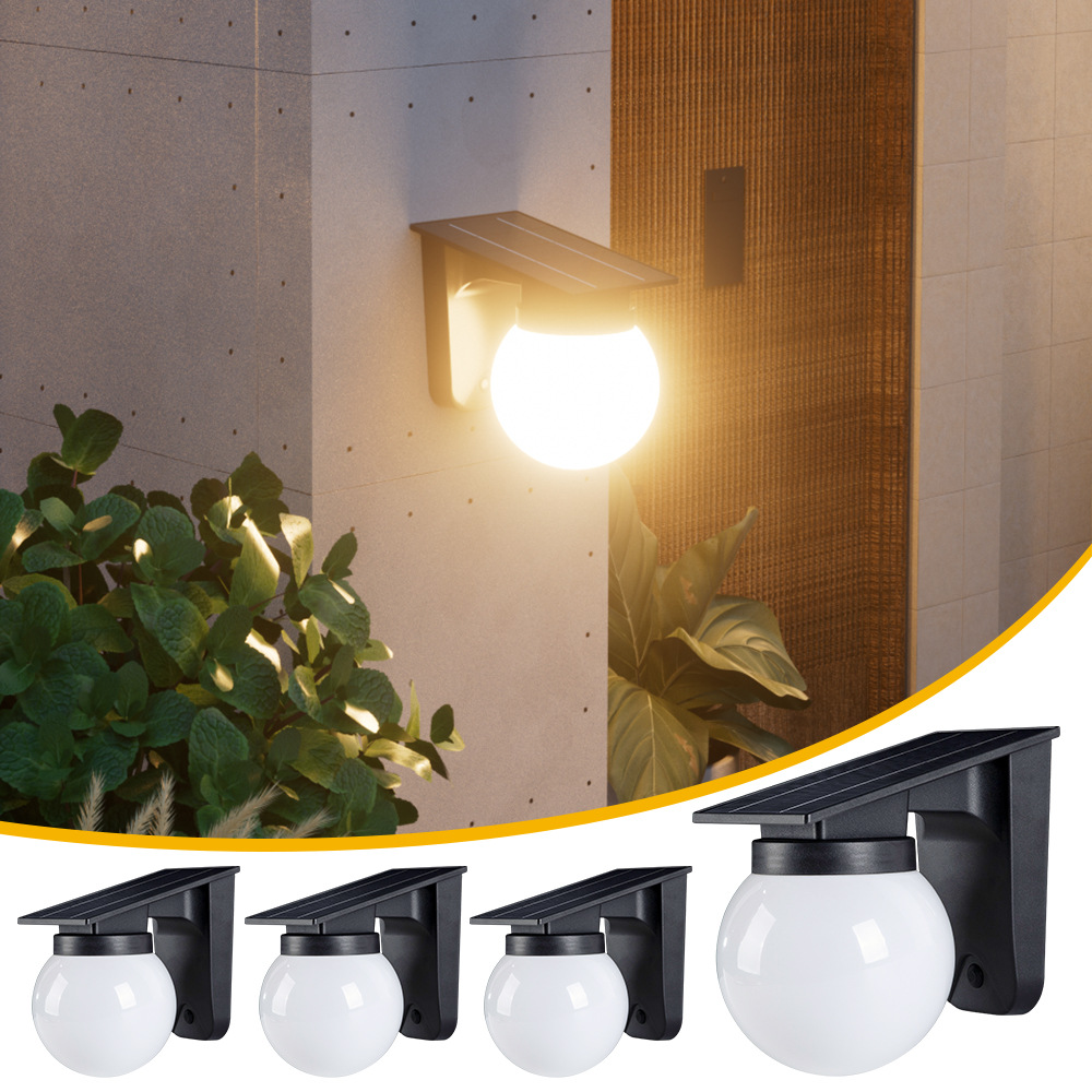 ソーラー球形ウォールライト 屋外IP65防水 ラウンドボール - Waterproof Junction Box Solar のレビューと価格
