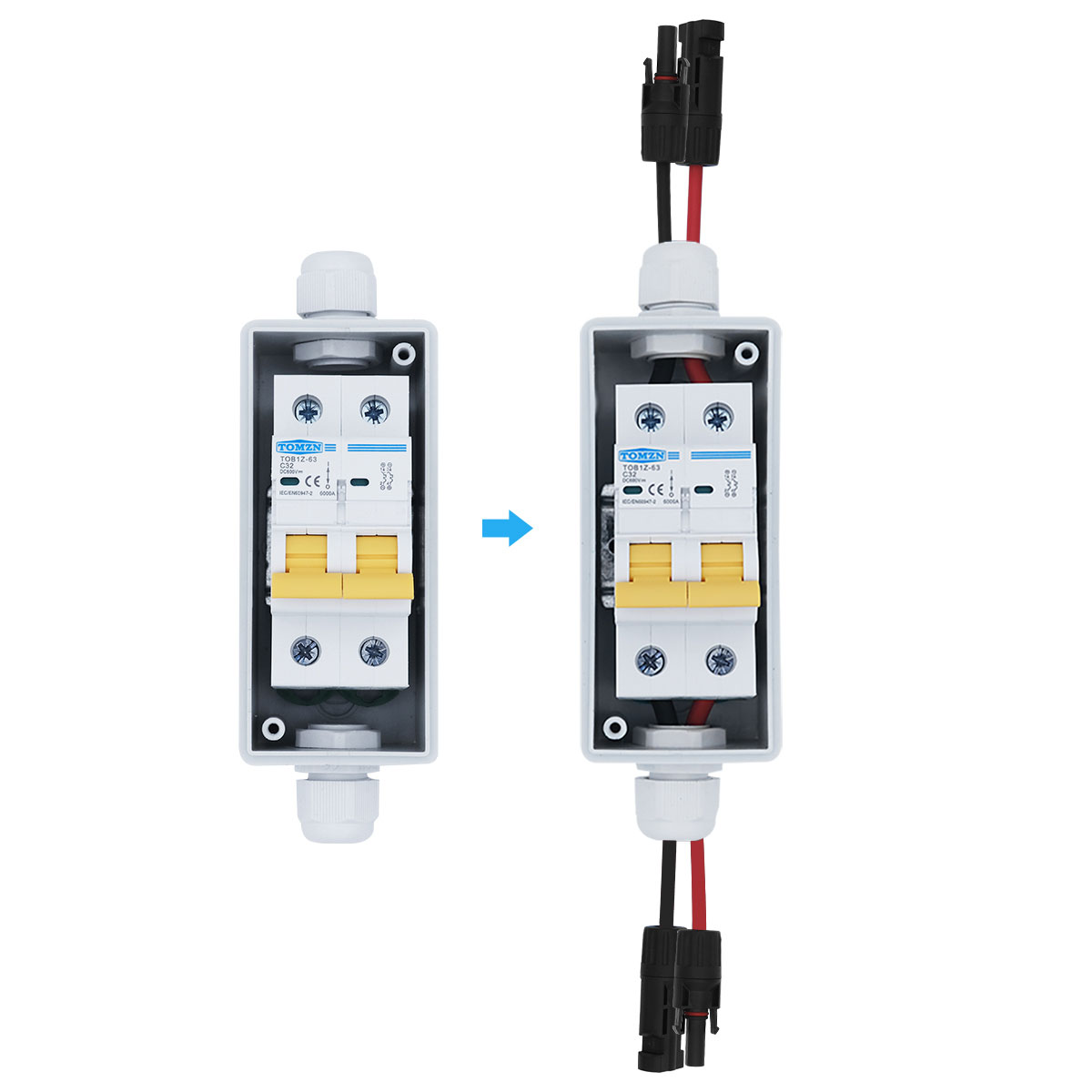 TOMZNソーラー太陽光発電PVコンビナーボックス（サーキッ - Solar Combiner Box のレビューと価格