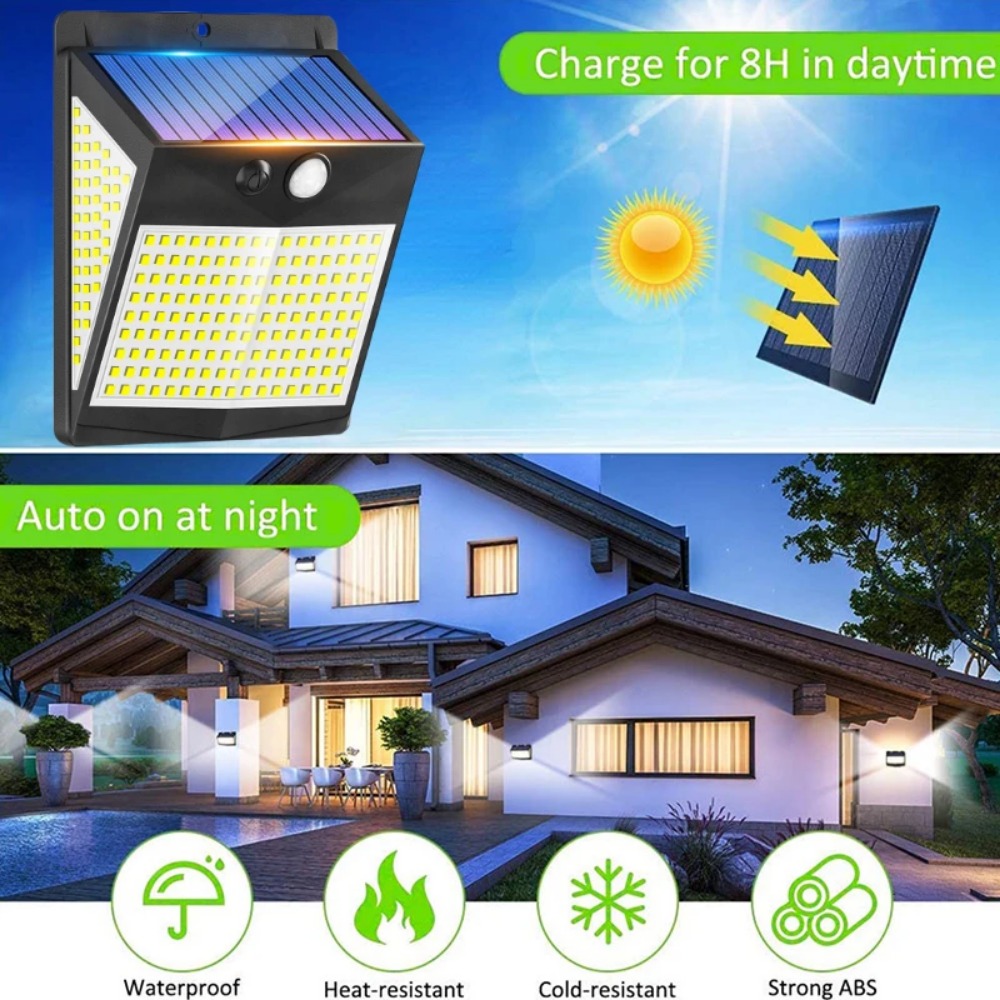 Pirモーションセンサー付きウォールランプ,屋外ライト,防水 - Waterproof Junction Box Solar のレビューと価格