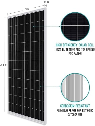 Renogy 400W 12V RV用ソーラーパネルキット。 - Rv Solar Kit 400W のレビューと価格