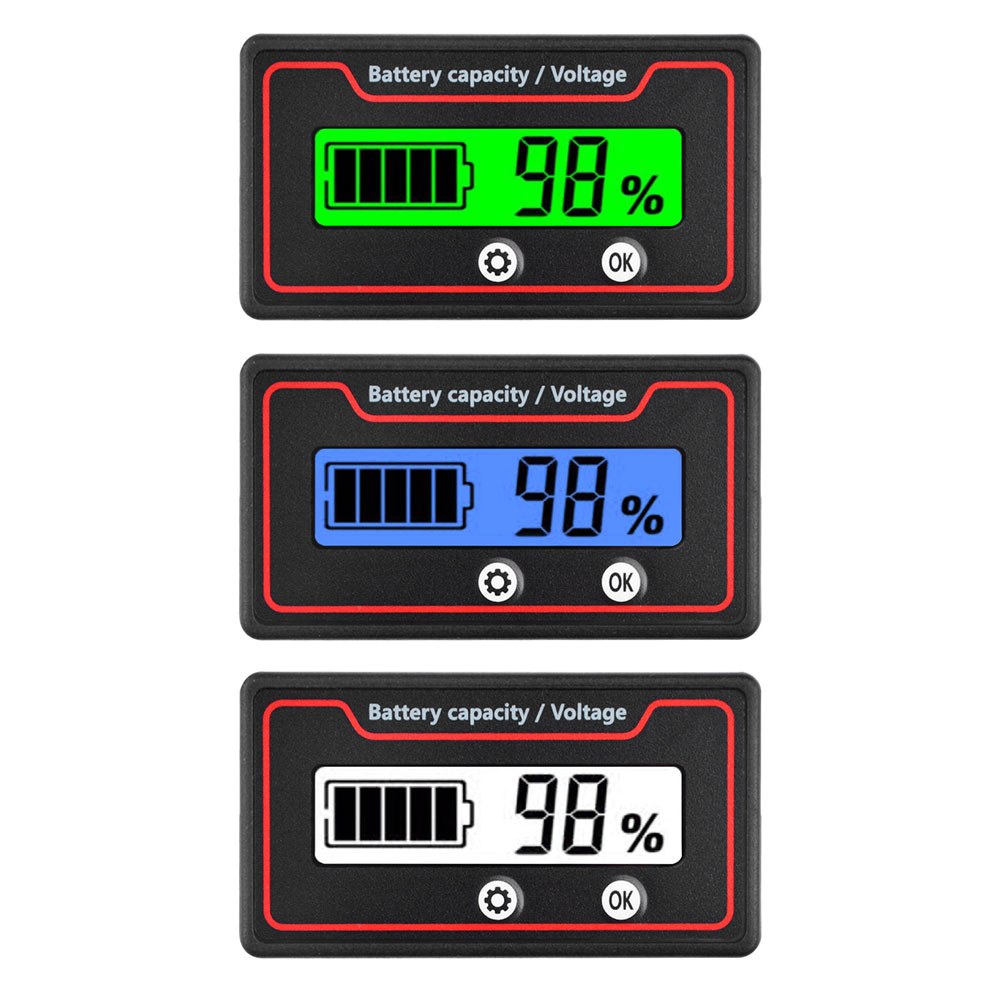 車のバッテリー充電レベルインジケーター 12V 24V 36 - Battery Monitor Coulometer のレビューと価格