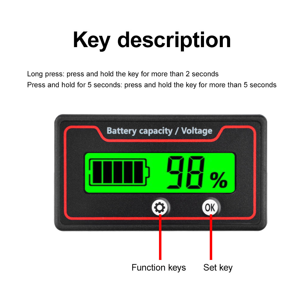 車のバッテリー充電レベルインジケーター 12V 24V 36 - Battery Monitor Coulometer のレビューと価格