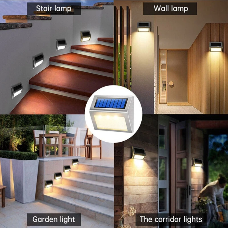 ソーラーステップライト 屋外防水ウォールライト ステンレス製 - Waterproof Junction Box Solar のレビューと価格