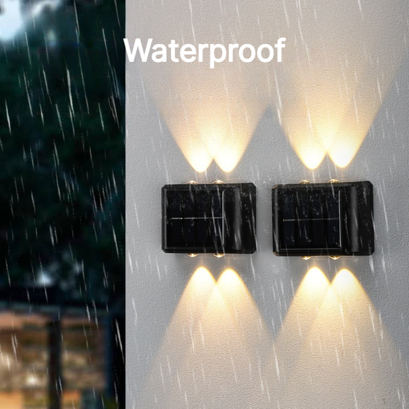 ソーラーウォールライト 屋外防水LEDソーラーライト 上下照 - Waterproof Junction Box Solar のレビューと価格