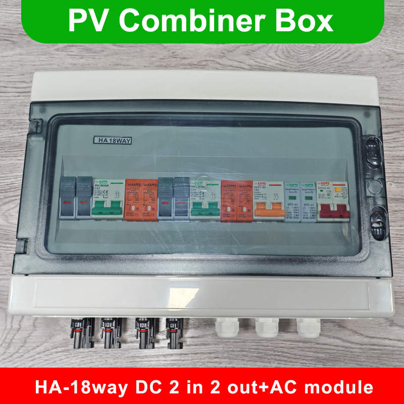 太陽光発電コンビナーボックス 雷保護 2入力2出力 AC40 - Solar Combiner Box のレビューと価格