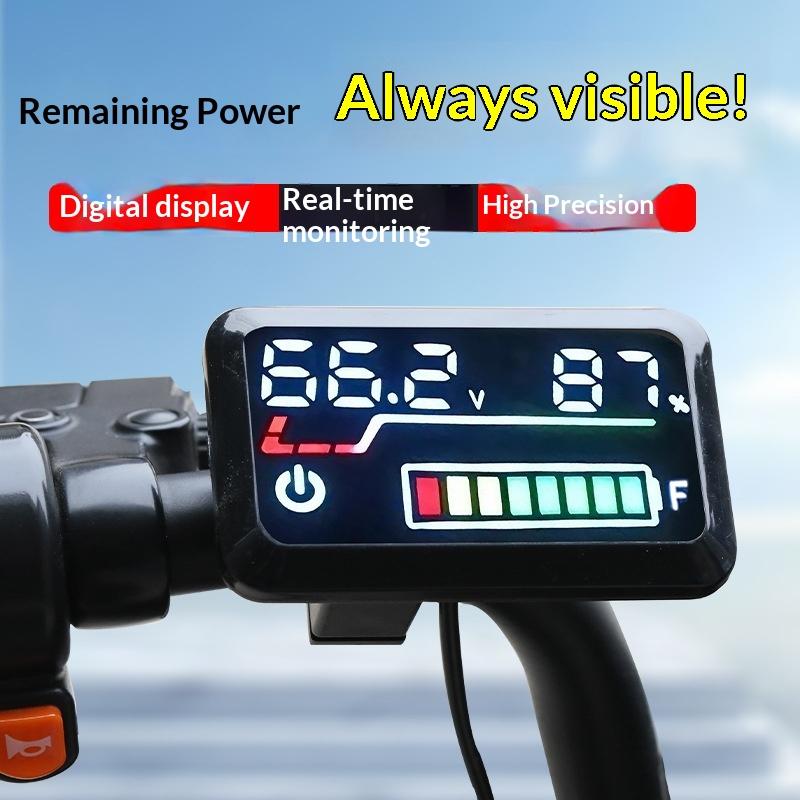 新型精密電圧計 デジタルバッテリー残量表示器 48V-72V - Battery Monitor Coulometer のレビューと価格
